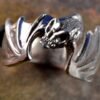 bat vleermuis silver zilver ring