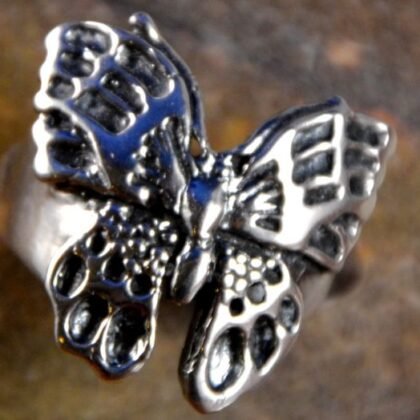 vlinder butterfly silver zilver ring