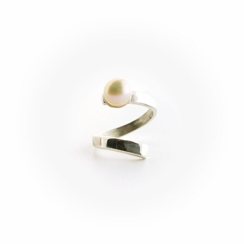 Spira ring met parel - Afbeelding 2