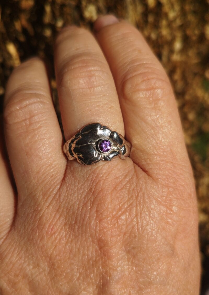 Nebecula ring met amethist