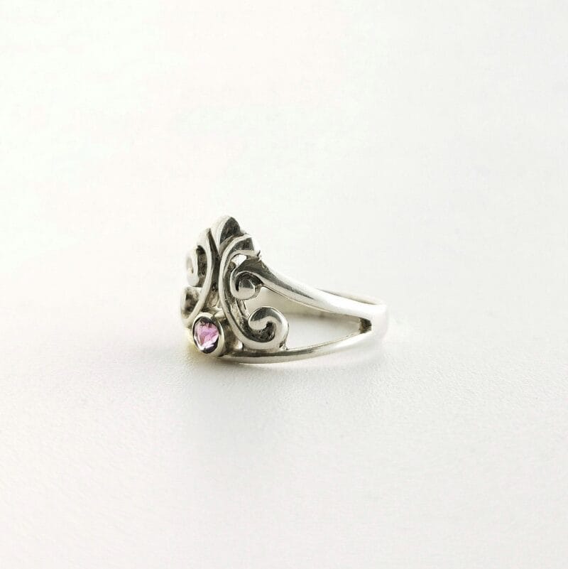 Tiara ring met amethist - Afbeelding 4