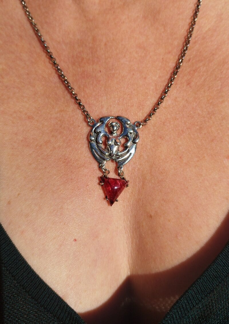 Angelus halsketting met rode spinel - Afbeelding 2