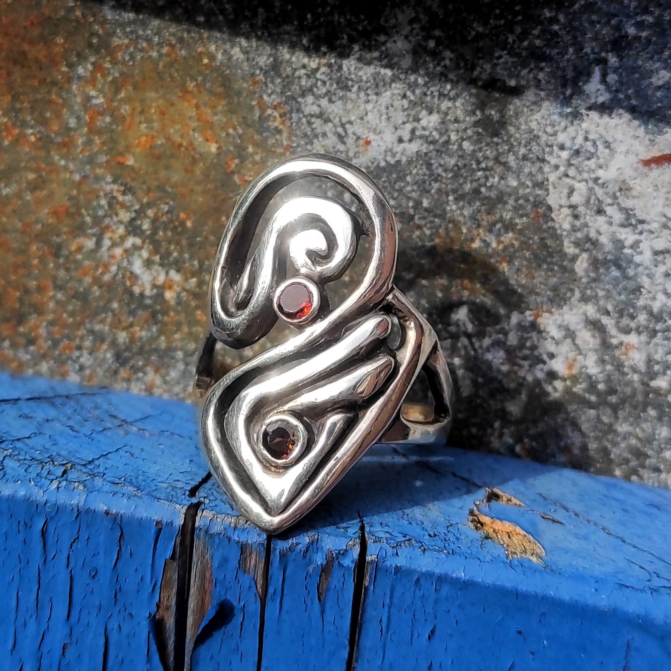 Aeterna Zilveren Ring met Toermalijn (uniek)